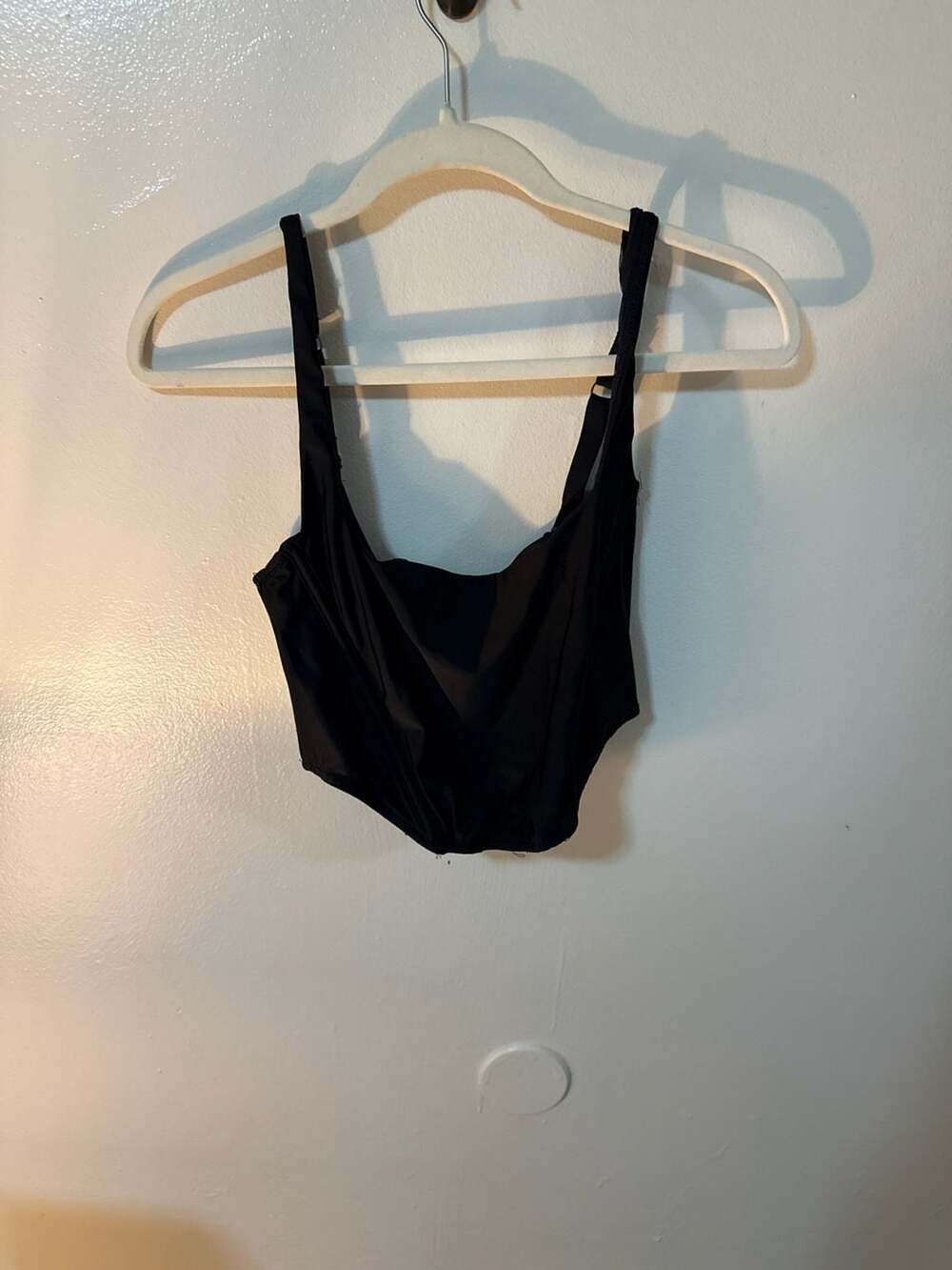 Urban Outfitters Out From Under Black Corset Style Crop Top